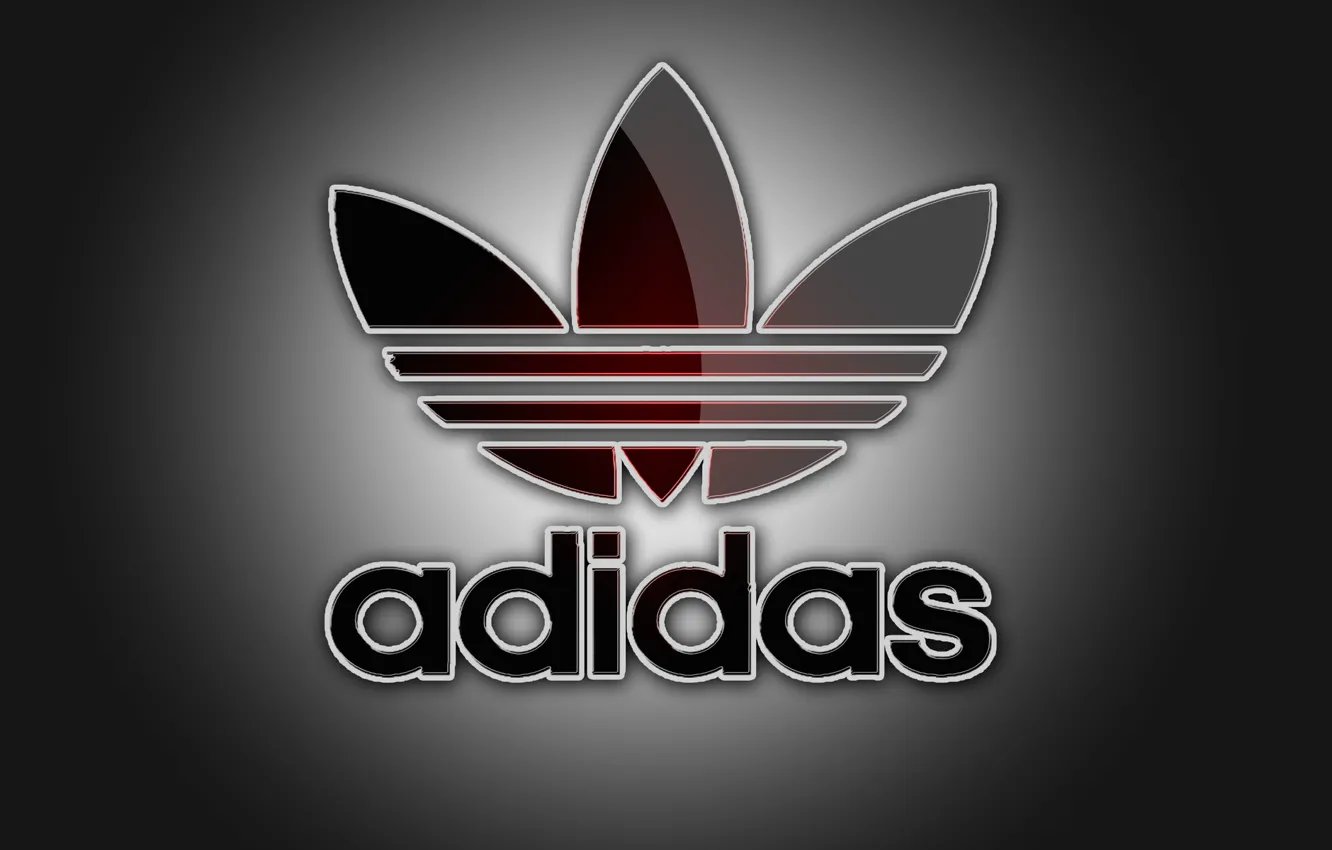 Фото обои цвета, свет, спорт, логотип, тени, серый фон, adidas, фирма