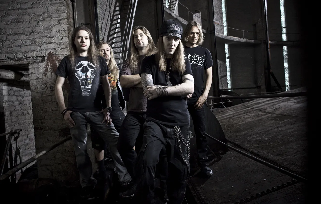Фото обои группа, metal, power, band, death, Henkka Seppälä, Janne Wirman, Roope Latvala