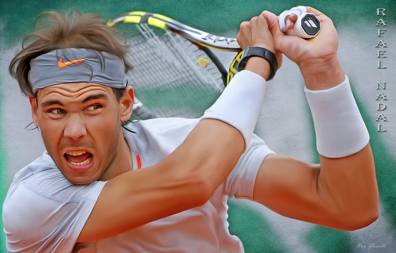 Фото обои текстура, теннисист, Rafael Nadal