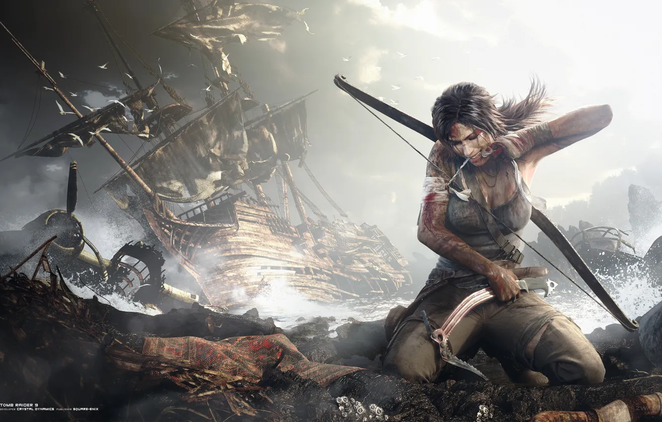 Фото обои lara croft, tomb raider, лара крофт