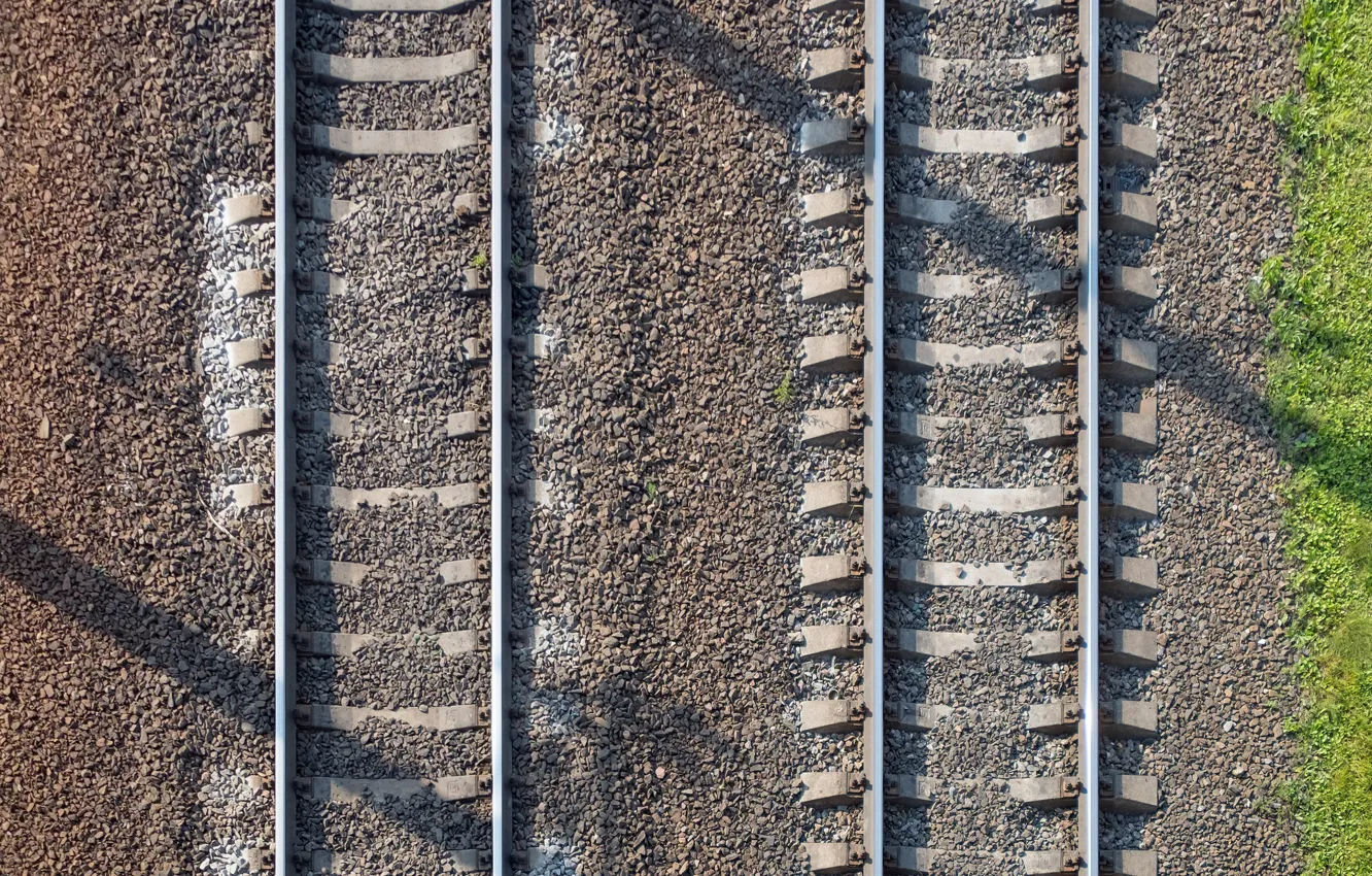 Фото обои фон, рельсы, железная дорога