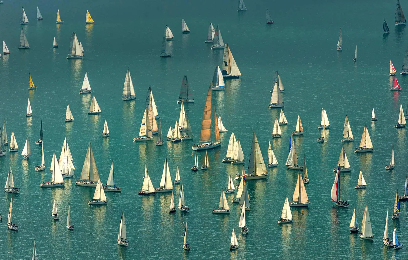 Фото обои яхта, Италия, парусный спорт, регата Барколана, Триестский залив