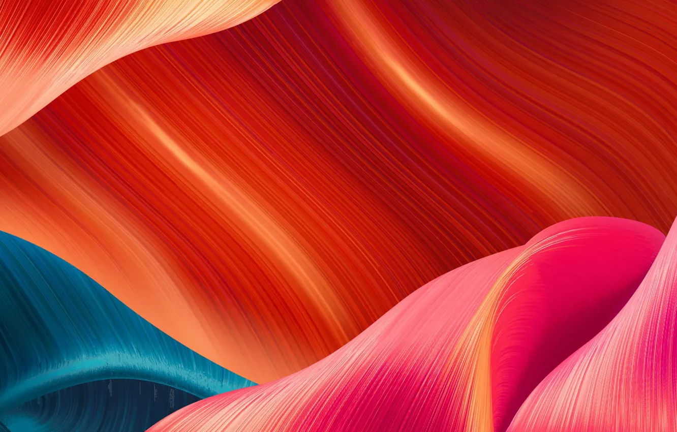 Фото обои линии, узор, краски, объем