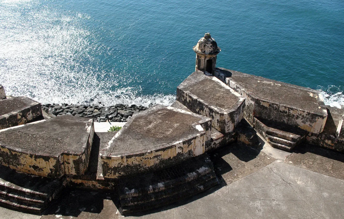 Фото обои вода, форт, укрепления