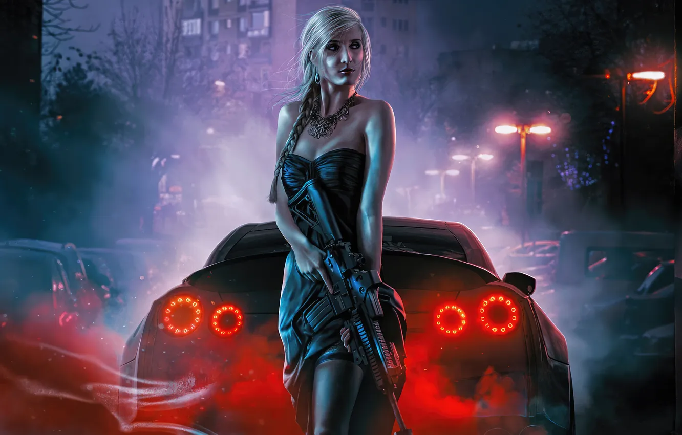 Фото обои crime, maiden
