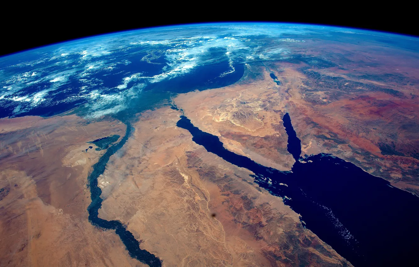 Фото обои космос, земля, Египет, Африка