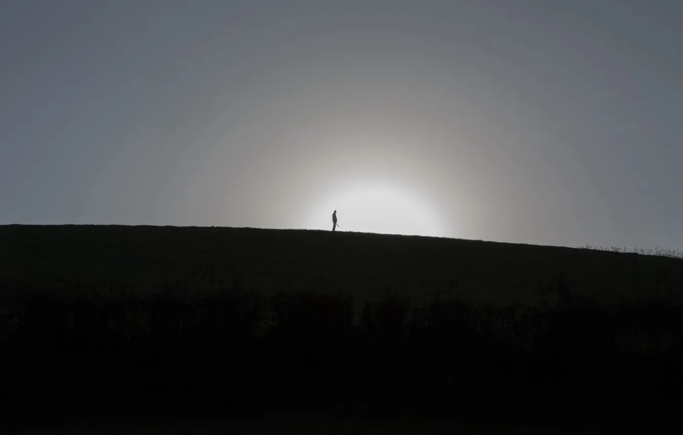 Фото обои minimalism, silhouette, On Another Planet