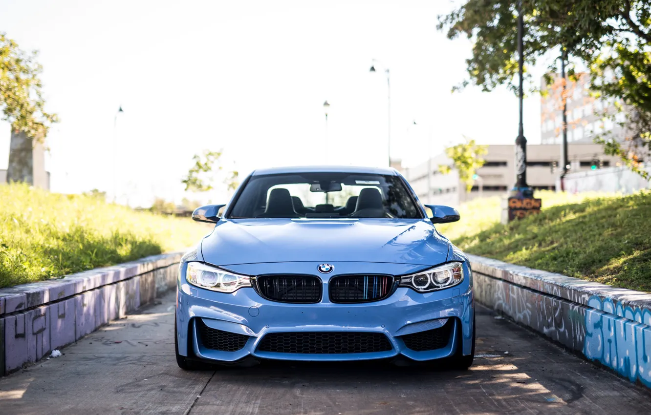 Фото обои BMW, Blue, F80, Sight, LED