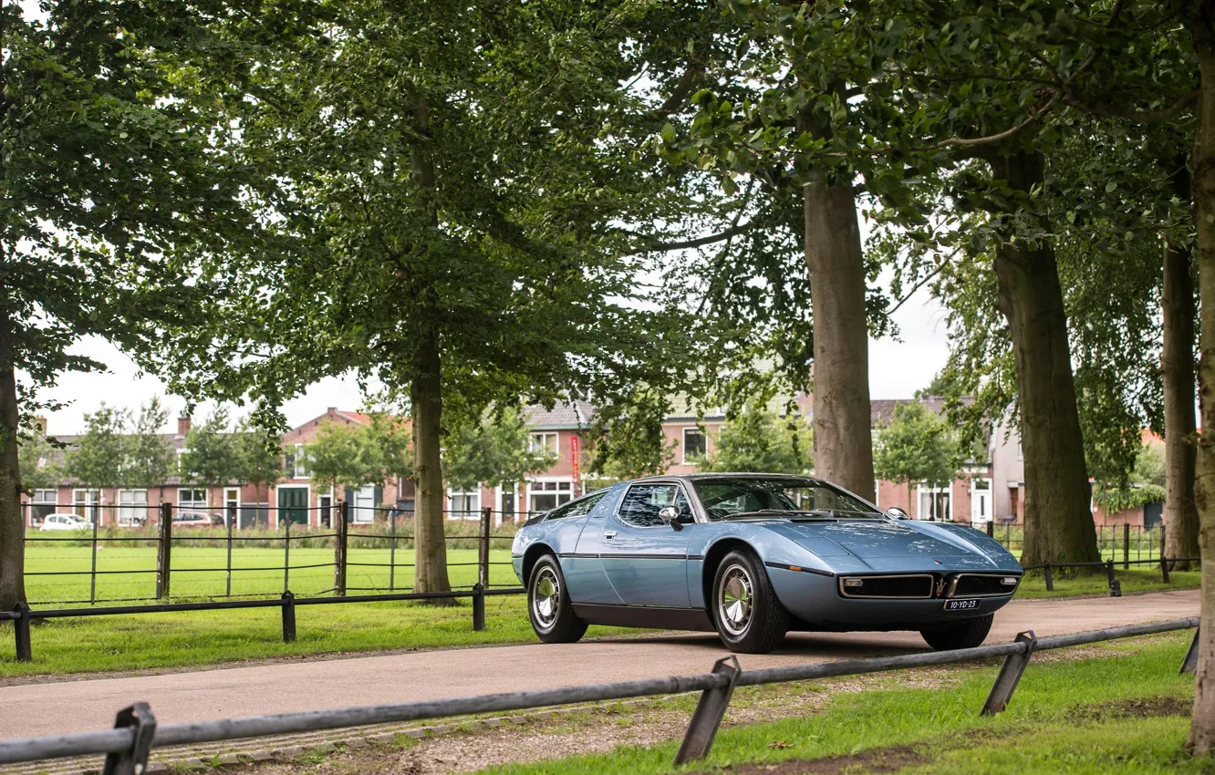 Фото обои Maserati, Ретро, Тюнинг, Автомобиль, Italdesign, 1971-78, Bora Worldwide, (AM117)