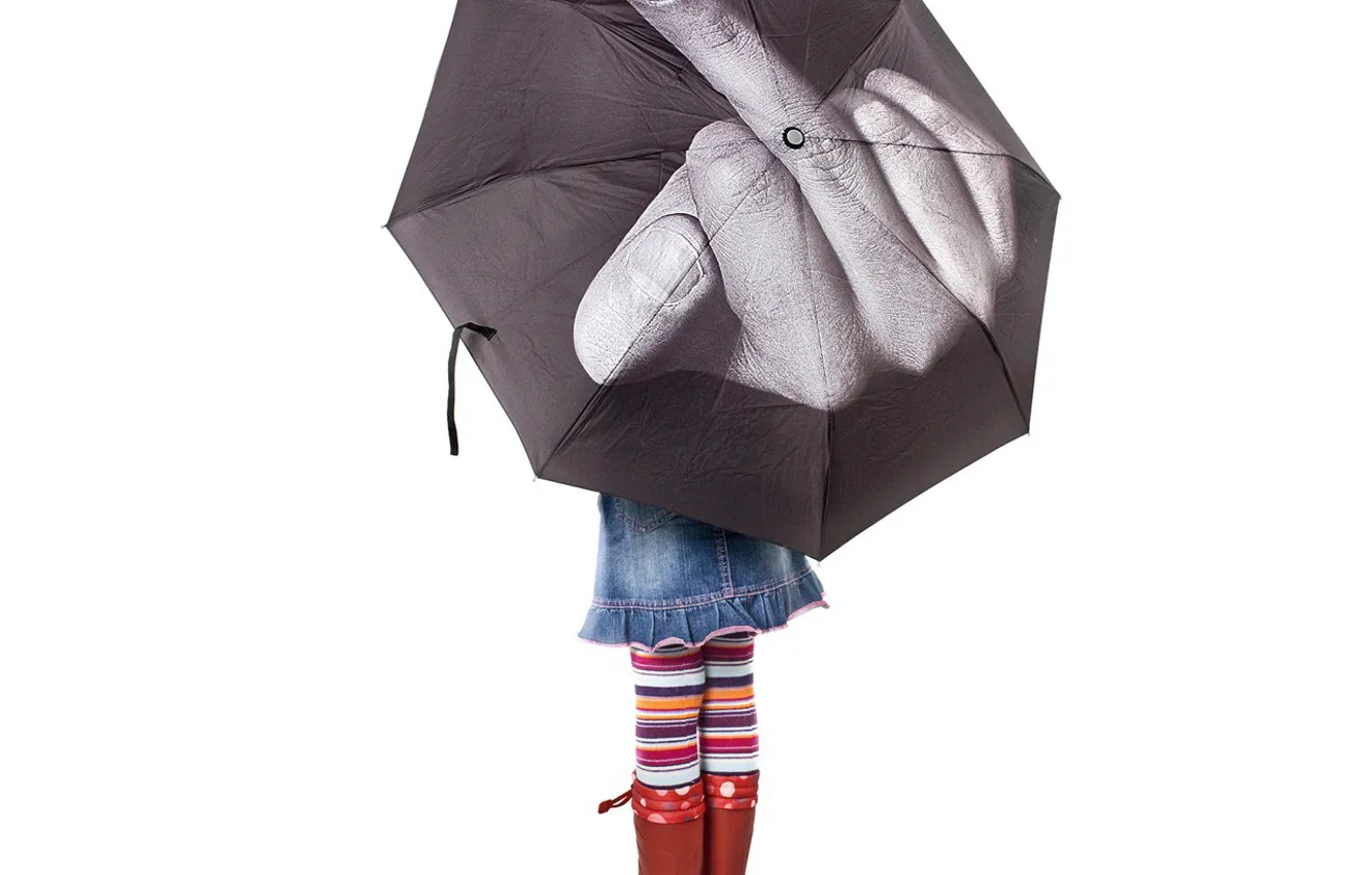 Фото обои зонтик, фак, девочка, лебедев, vfuck, fuck