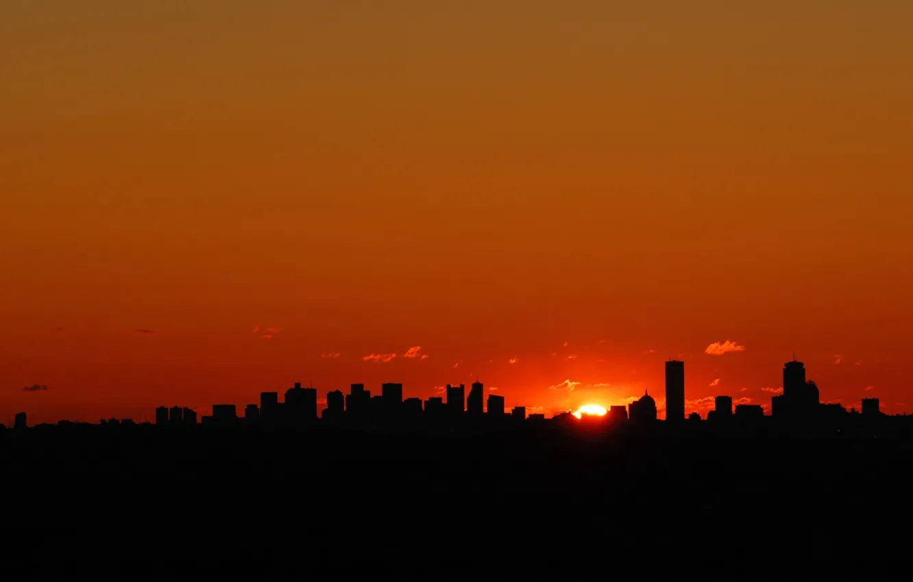 Фото обои city, sunset, dallas