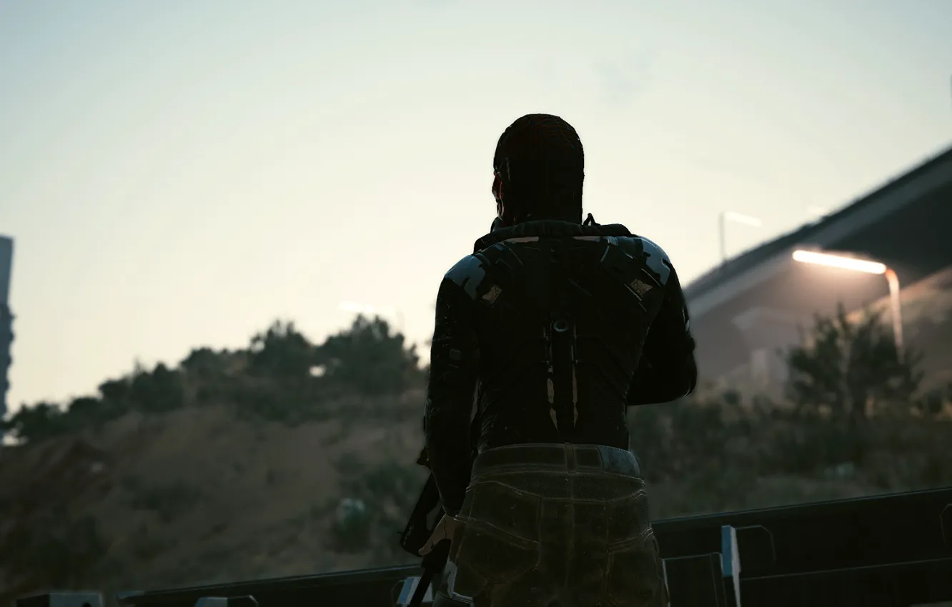 Фото обои киберпанк, Cyberpunk 2077, CD Red projekt