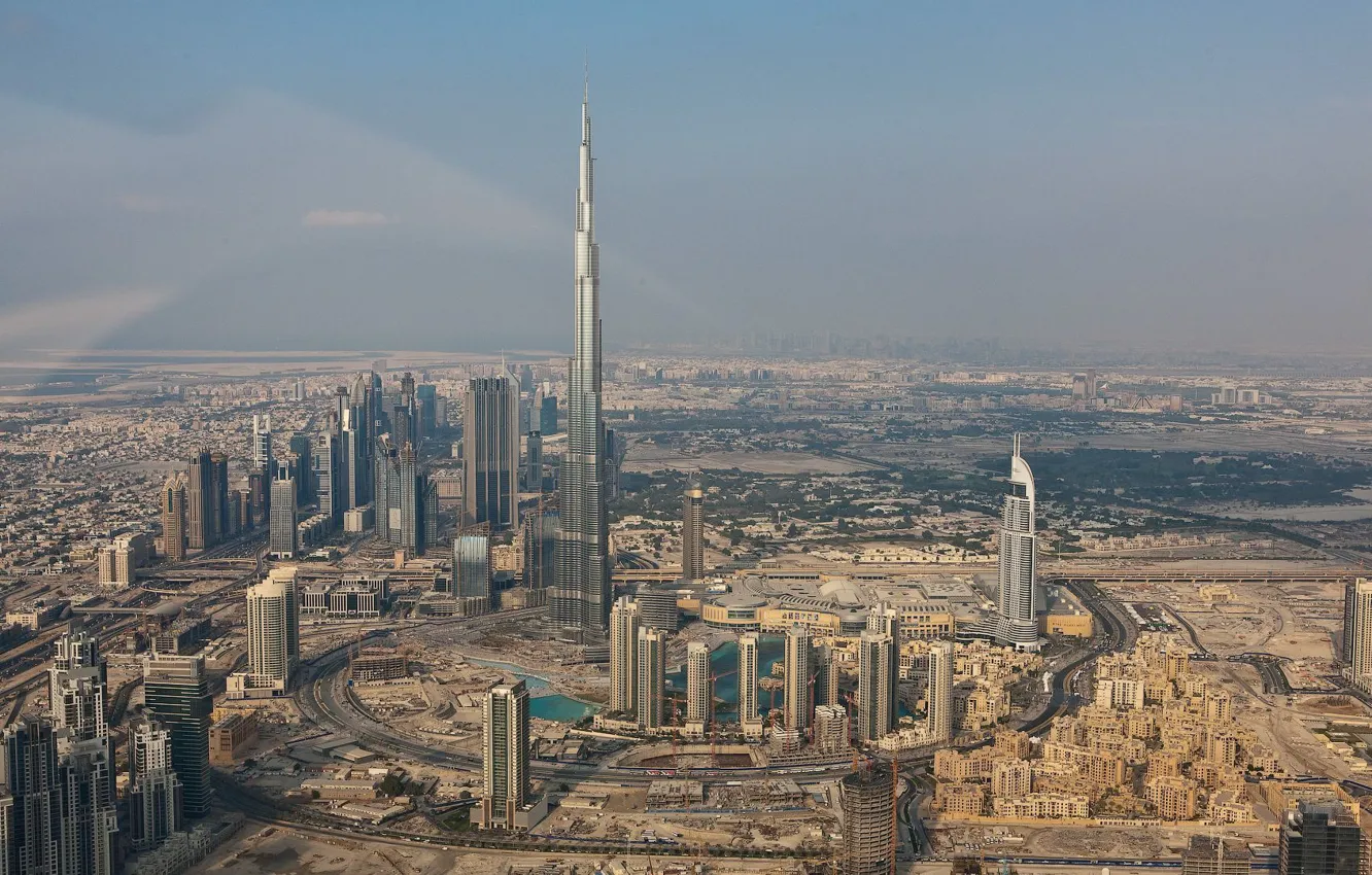 Фото обои Небоскребы, Дубаи, Бурдж-Халифа