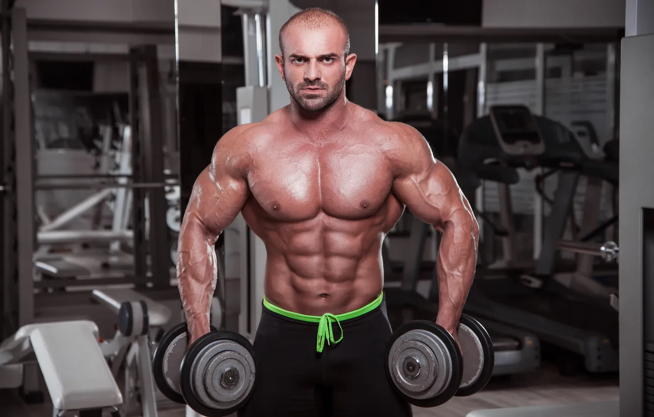 Фото обои exercise, hand, guy, fitness, gym, healthy, health, dumbbell