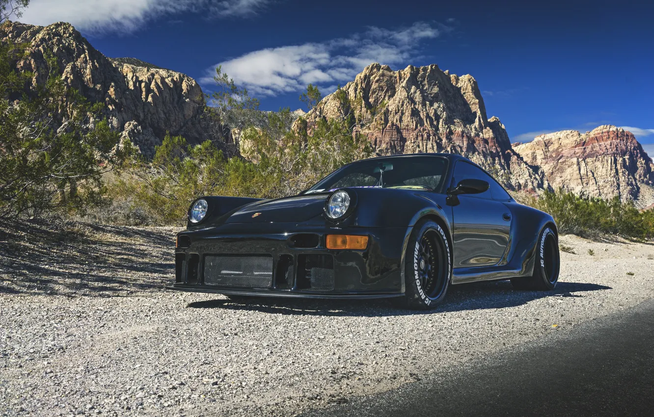 Фото обои 911, Porsche, black