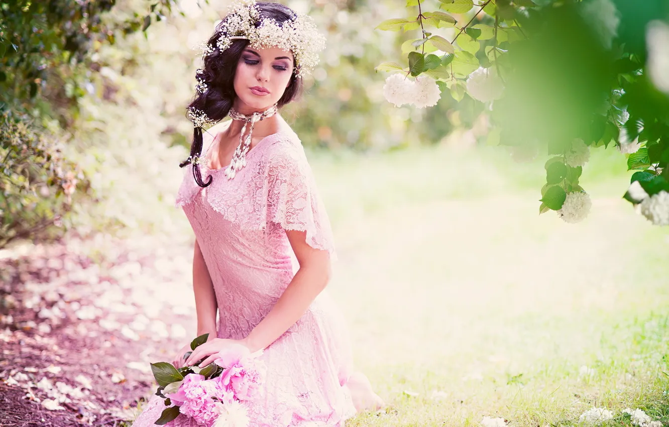 Фото обои цветы, природа, Model, Victoria Vesce