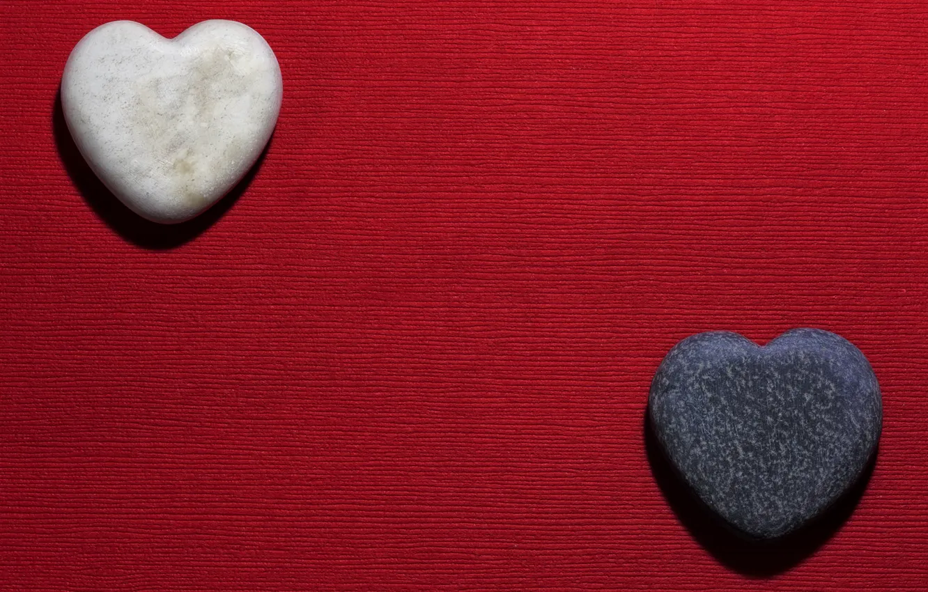Фото обои красный, камни, сердце