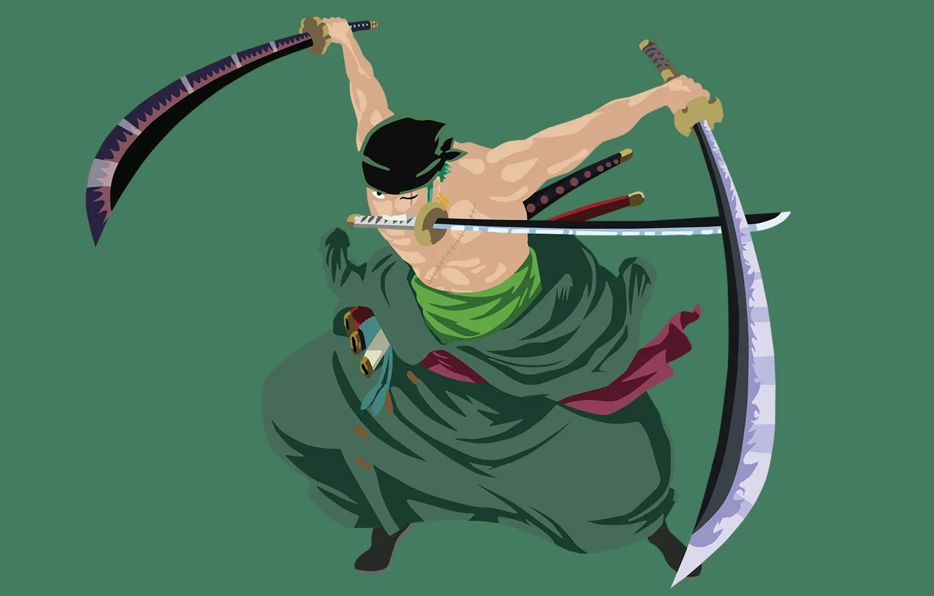 Фото обои sword, game, One Piece, pirate, anime, man, fight, ken
