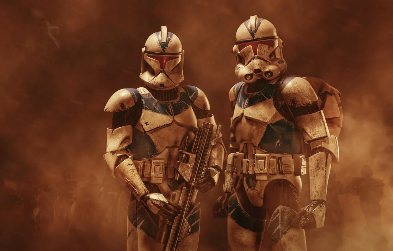 Фото обои Star Wars, clone, Werner Burgstaller, имперские штурмовики
