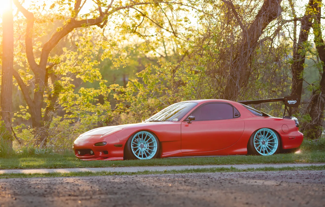 Фото обои Mazda, Red, RX-7