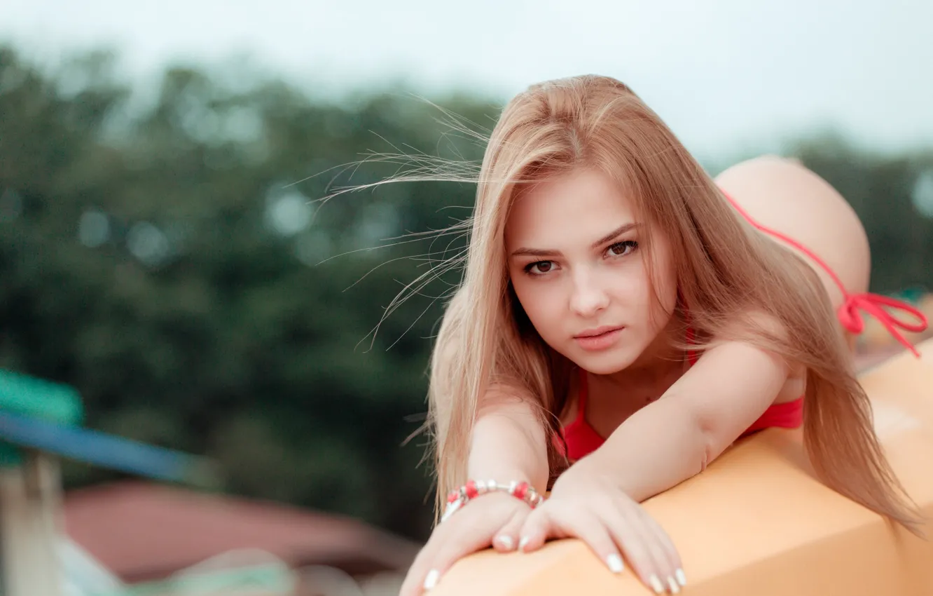 Фото обои Model, Blonde, Close Up, Tatiana Georgieva, Sensual Gaze, Don't Cha Wish