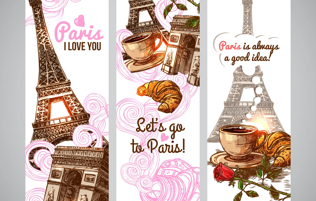 Фото обои фон, Love, текстура, Paris, Coffee, Sweet, Decorative