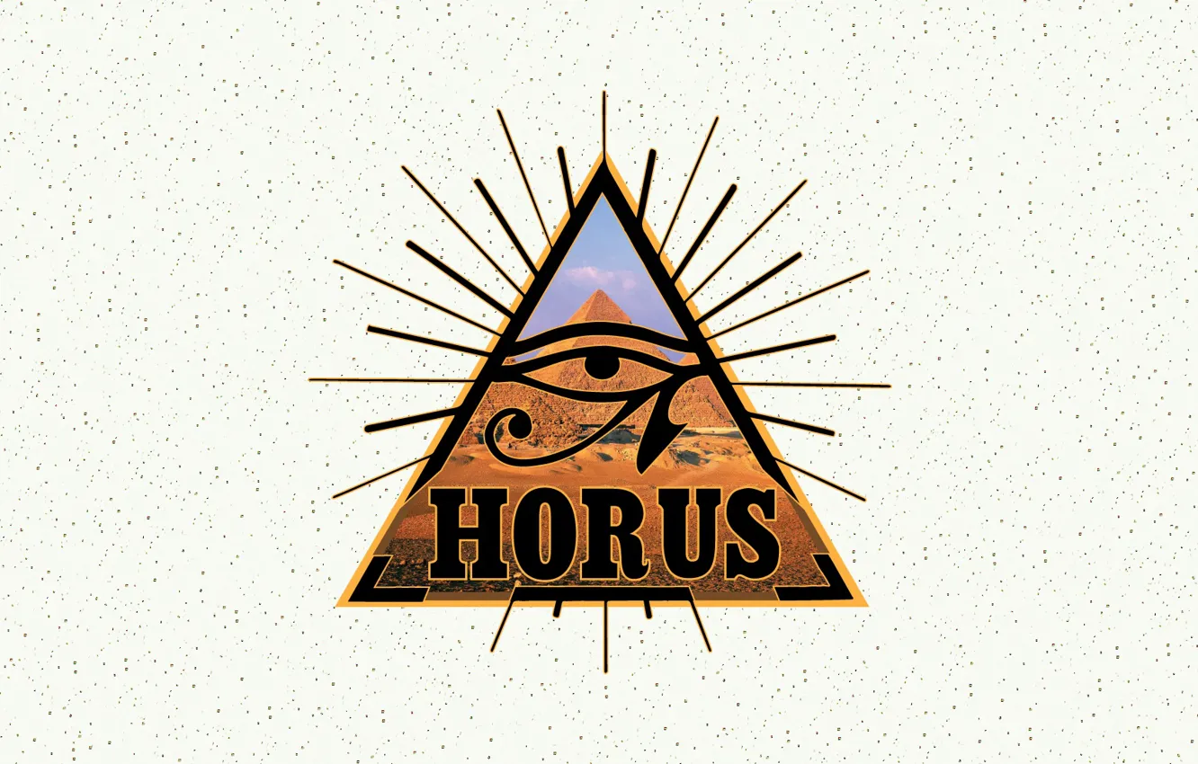 Фото обои Egypt, Eye of Horus, pyramide