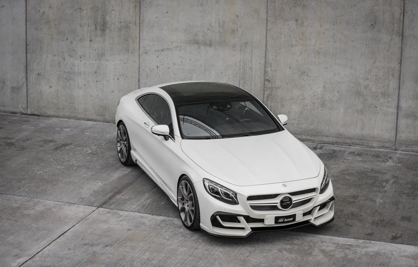 Фото обои Mercedes-Benz, серый фон, Design, FAB, S-Klasse, Ethon