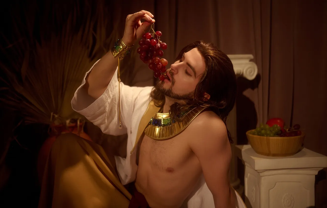 Фото обои виноград, парень, косплей, cosplay, Грейсон, GraysonFin cosplay, GraysonFin, Эннеада