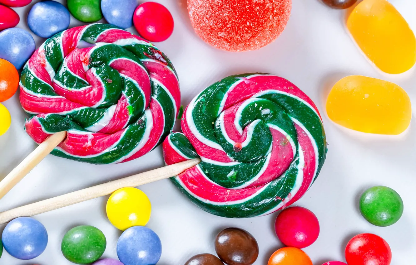 Фото обои конфеты, сладкое, драже, мармелад, sweets