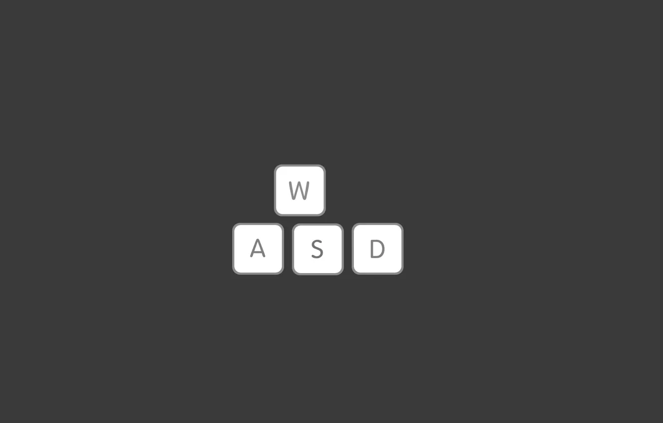 Фото обои буквы, клавиши, клавиатура, wasd, игровые кнопки
