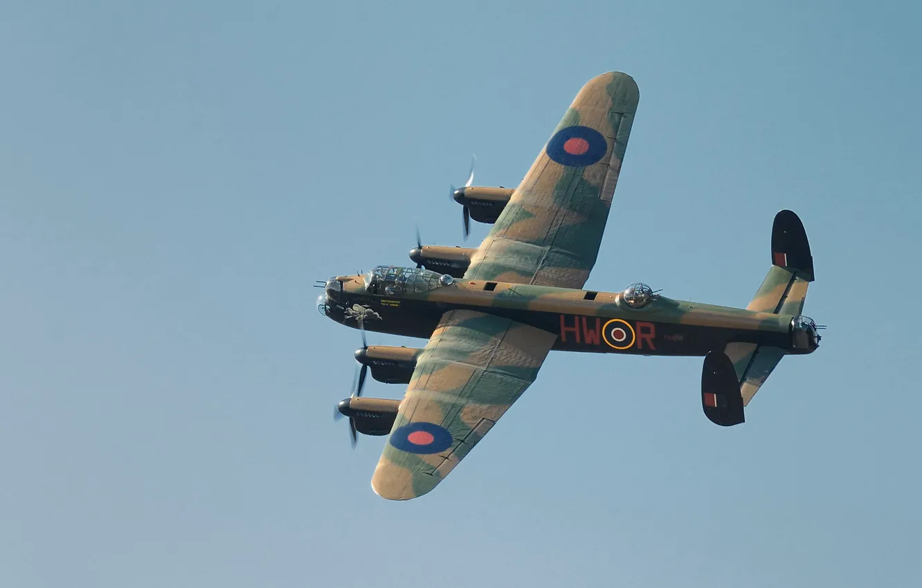 Фото обои небо, самолёт, Avro Lancaster