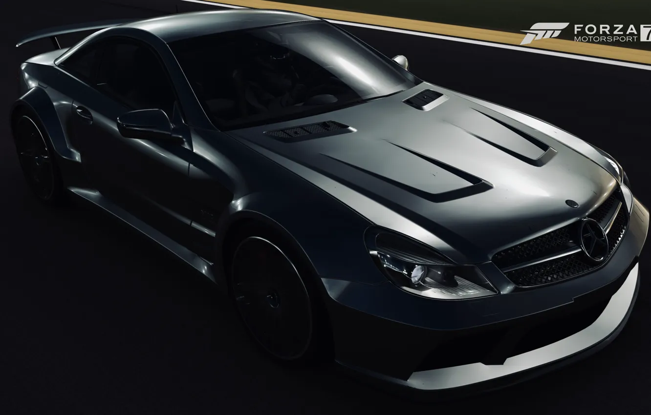 Фото обои HDR, Mercedes, Benz, AMG, Game, Black Series, FM7, UHD