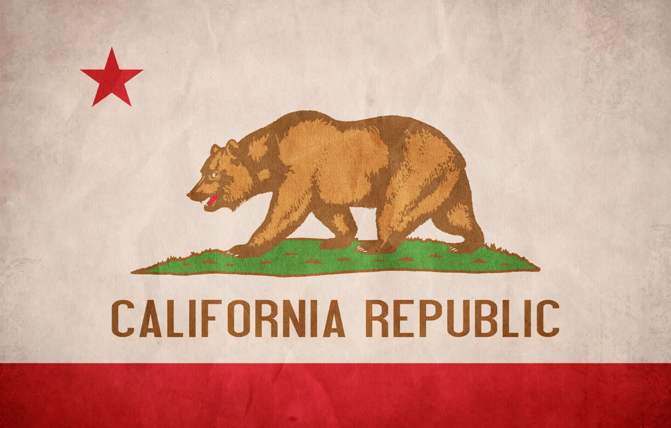Фото обои текстура, флаг, Калифорния, California, Flag