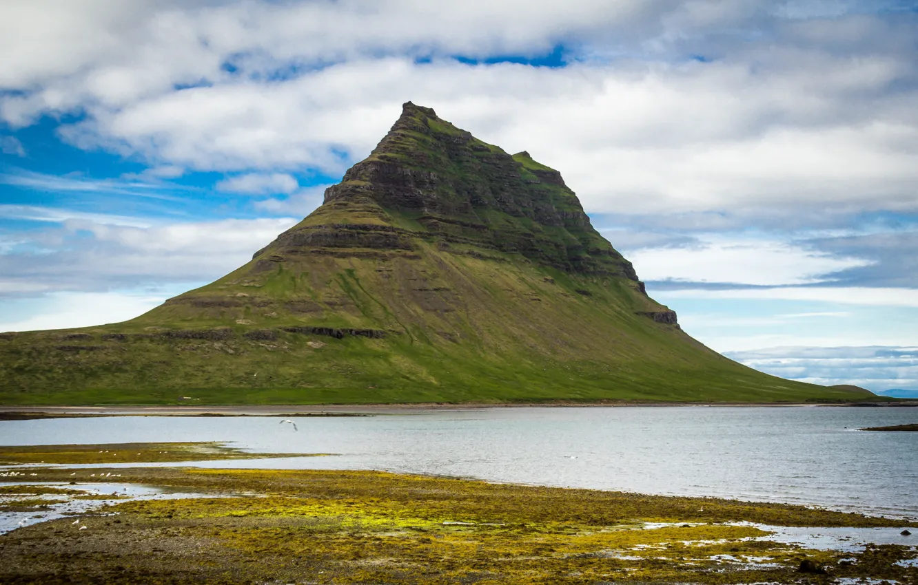 Фото обои природа, гора, Исландия, Киркьюфетль
