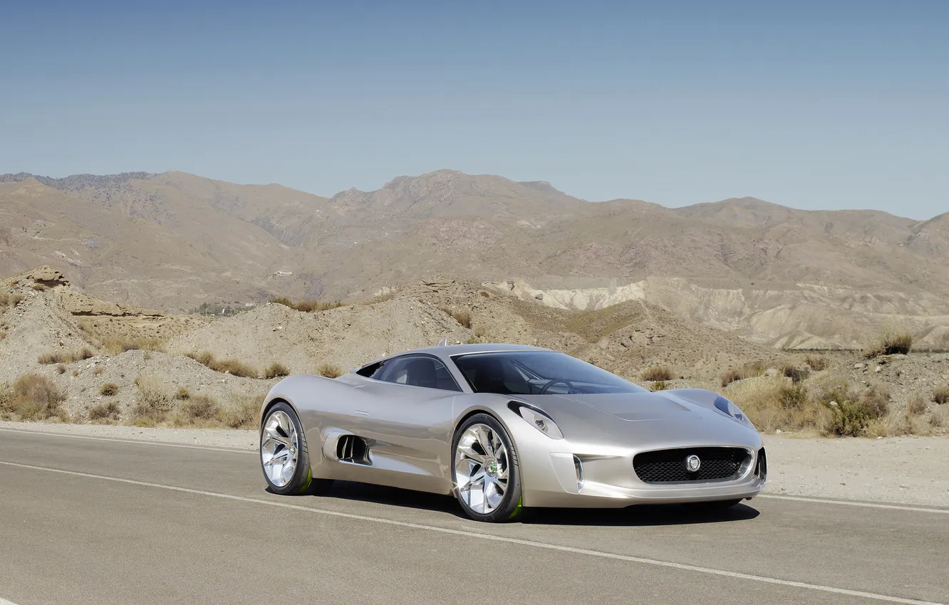 Фото обои Concept, Jaguar, концепт, суперкар, автомобиль, C-X75