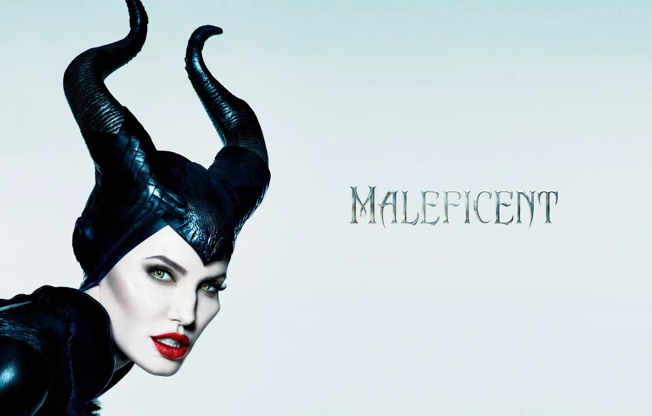 Фото обои Angelina Jolie, wallpaper, movie, film, Walt Disney Pictures, 2014, Maleficent