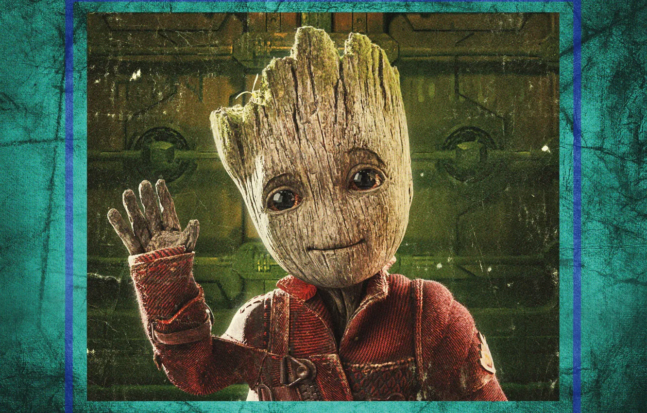Фото обои Action, Baby, Nebula, year, Vin Diesel, Team, Bradley Cooper, MARVEL