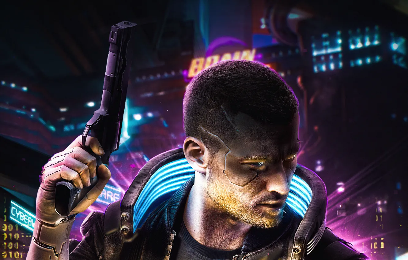Фото обои будущее, оружие, игра, дома, технологии, future, game, character