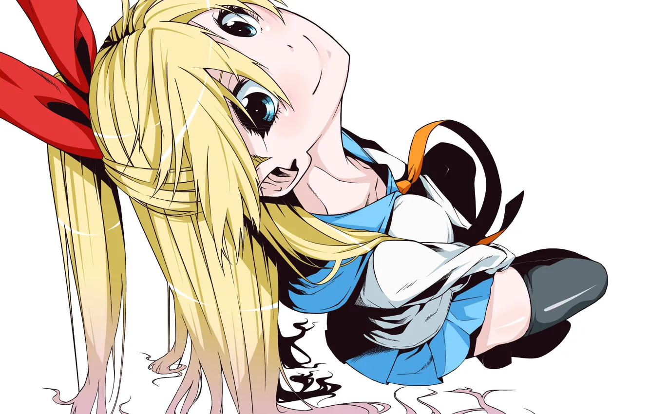 Фото обои Девушка, Взгляд, Улыбка, Absurdres, Kirisaki Chitoge, Nisekoi