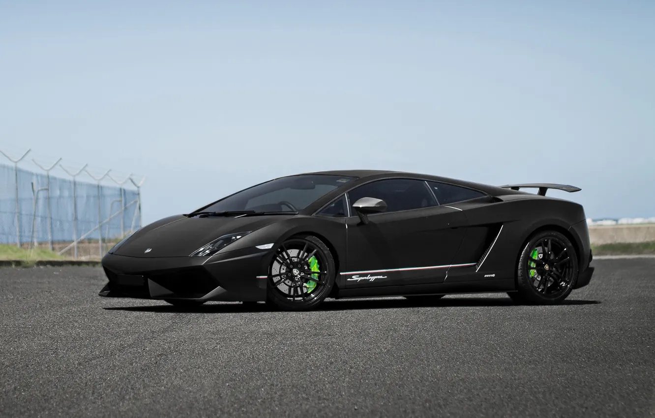 Фото обои Lamborghini, gallardo, Superleggera, sky, LP570-4, gray