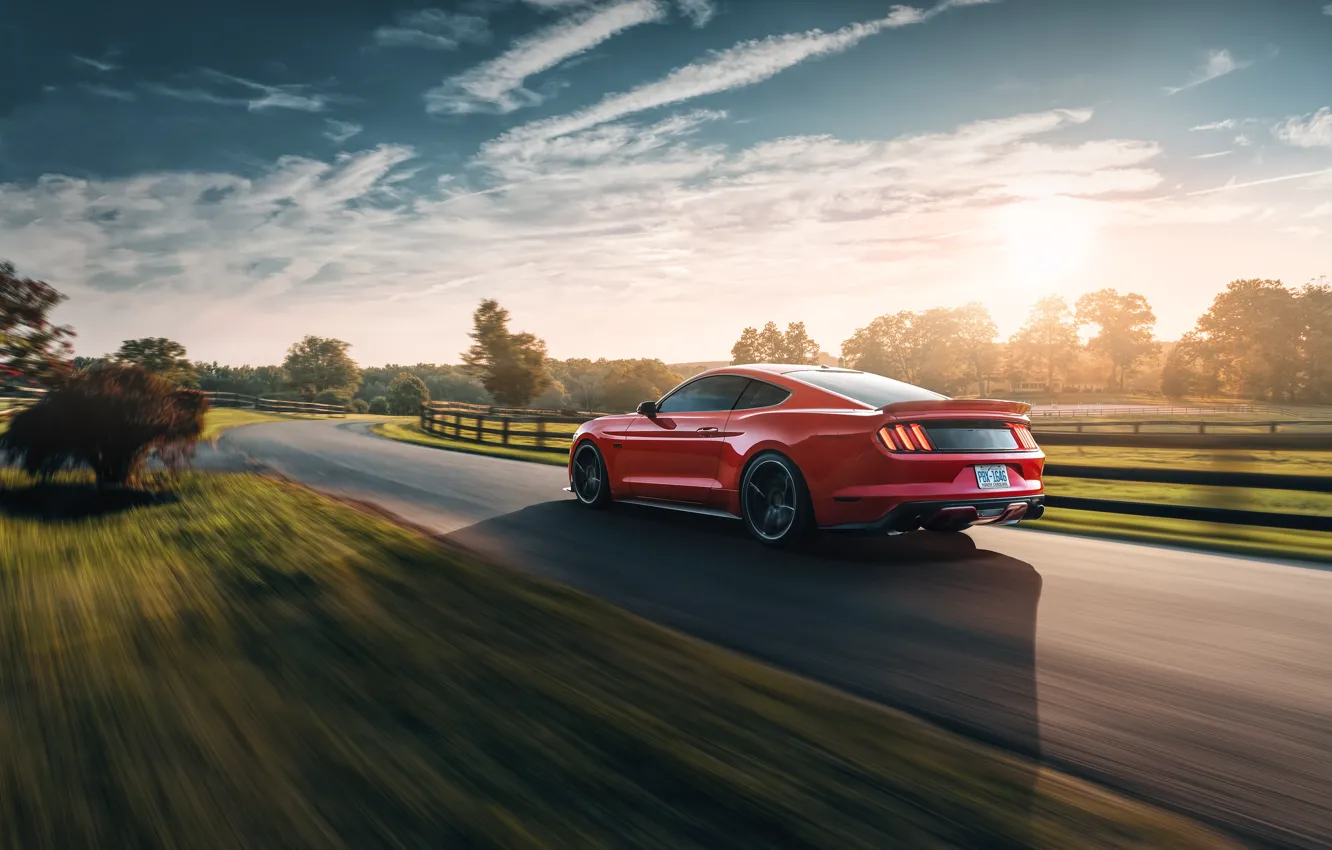Фото обои скорость, Mustang, Ford, 2018, Mustang GT, by Jimmy Zhang