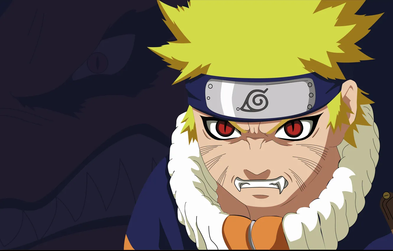 Фото обои game, Naruto, anime, red eyes, boy, fang, ninja, hero