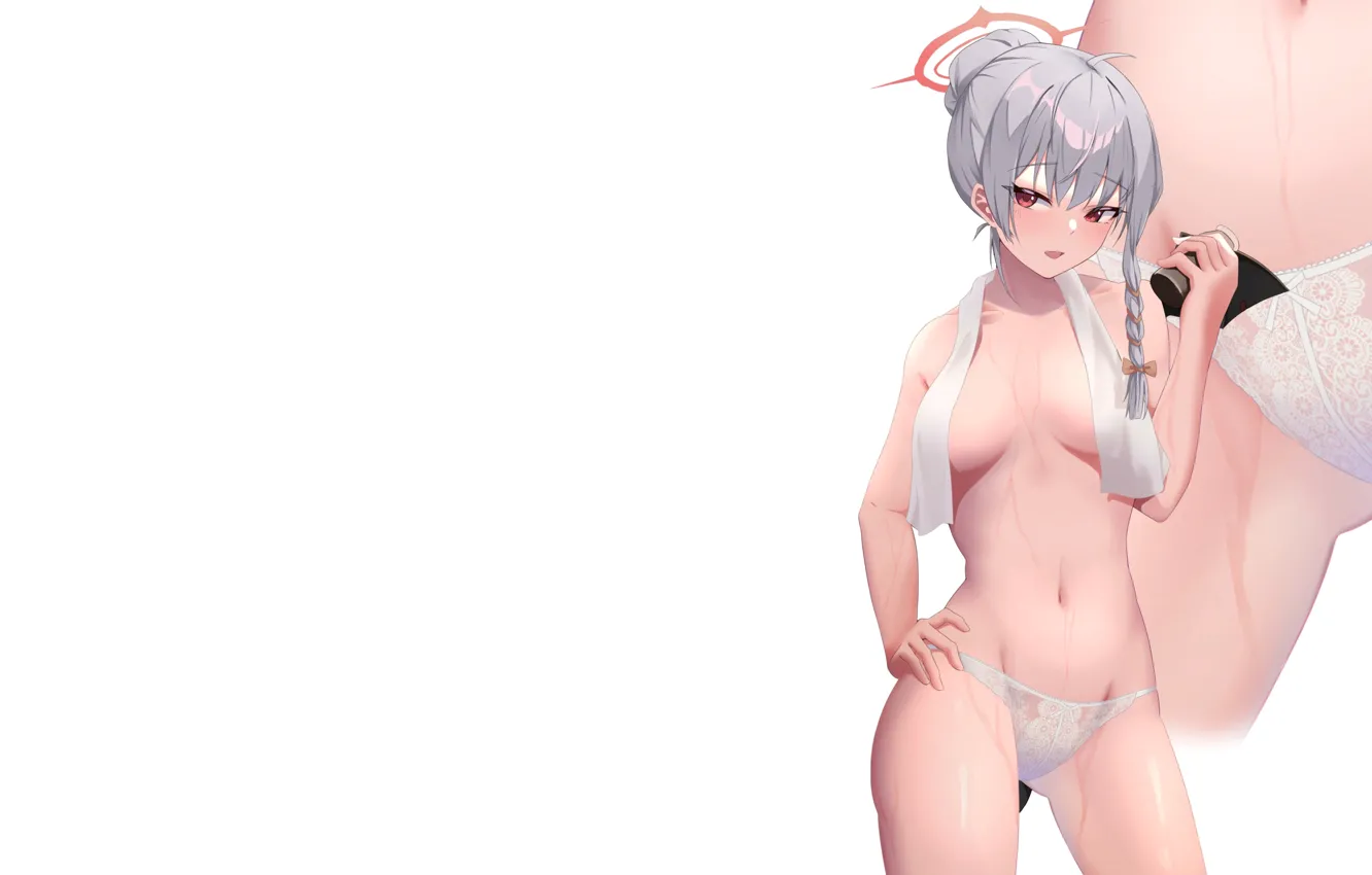 Фото обои kawaii, girl, hot, sexy, wet, panties, boobs, anime