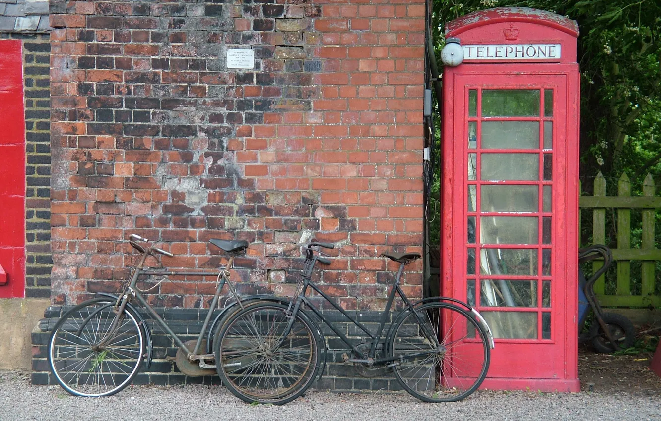 Фото обои город, лондон, телефон, телефонная будка