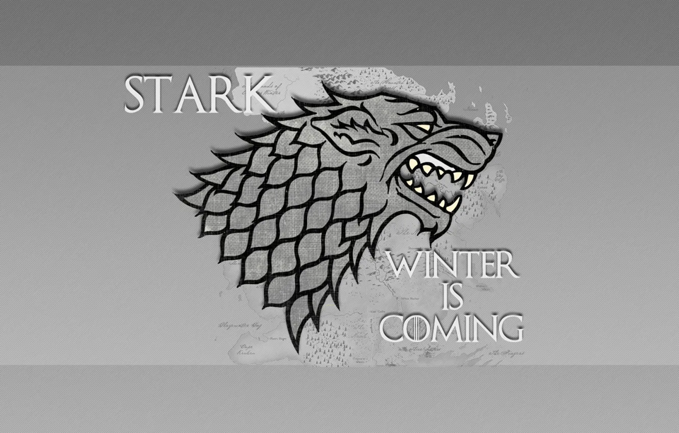 Фото обои Game of Thrones, Winter is coming, House Stark, darewolf