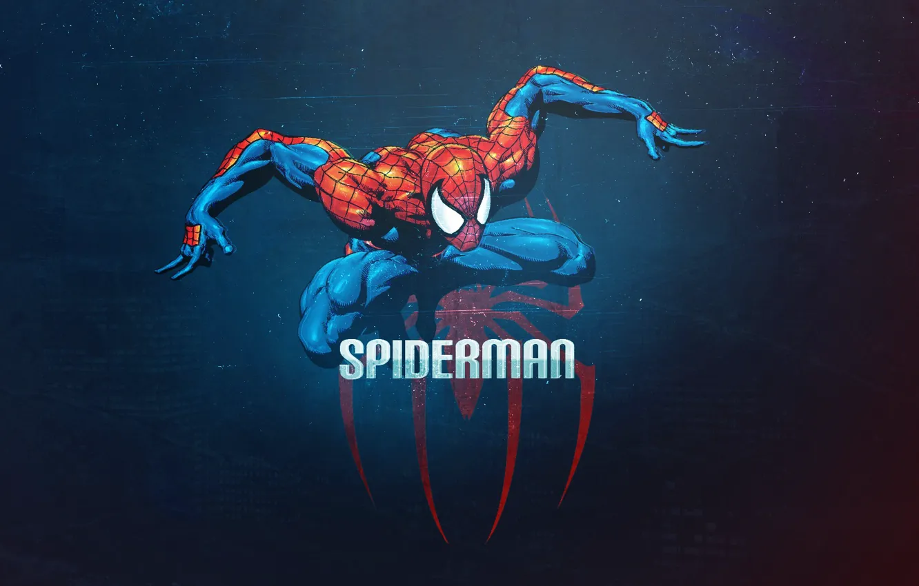 Фото обои человек-паук, spider-man, супергерой, spiderman