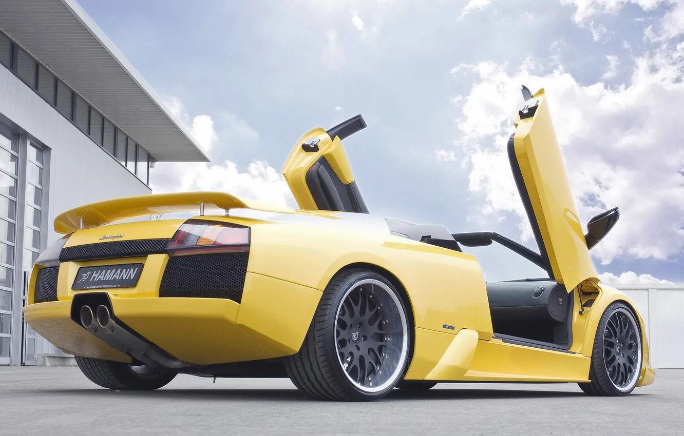 Фото обои car, машина, авто, Lamborghini, ламборджини, желтая