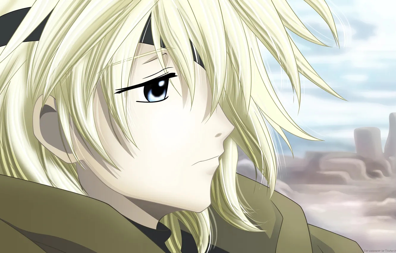 Фото обои лицо, аниме, парень, блондин, Tsubasa Reservoir Chronicles