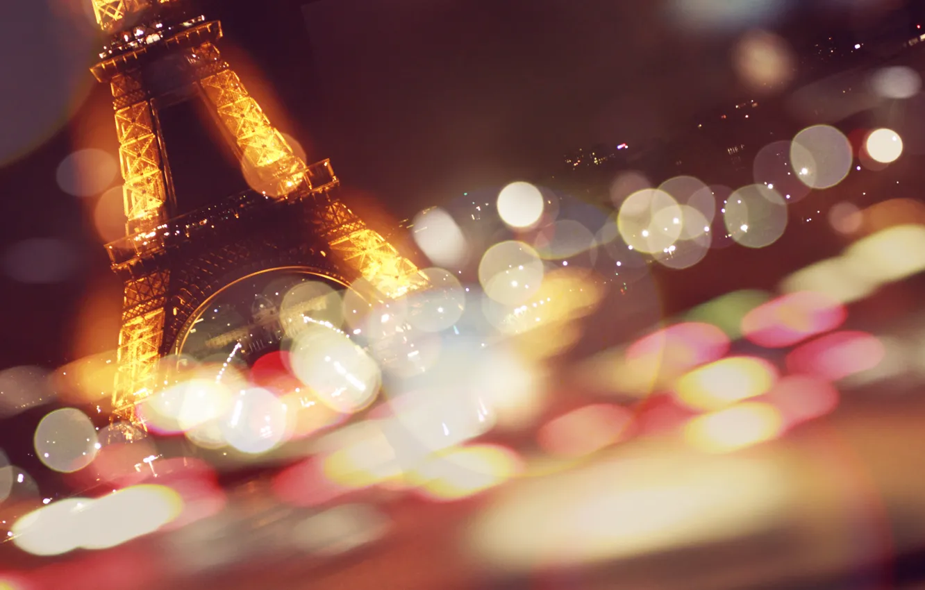 Фото обои эйфелева башня, париж, франция, paris, боке